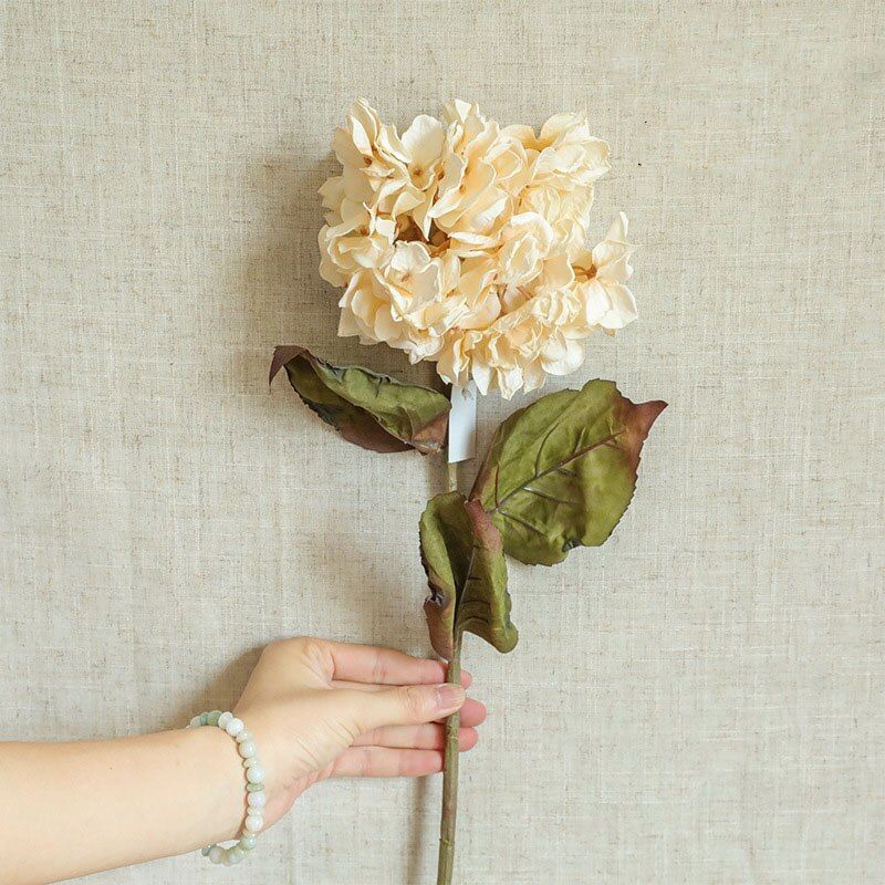 INS Air-dried Flower Hydrangea Branch Artificial Flower DIY Wedding Flower Arrangement Dried Flower Home Decoration Fake Flowers
