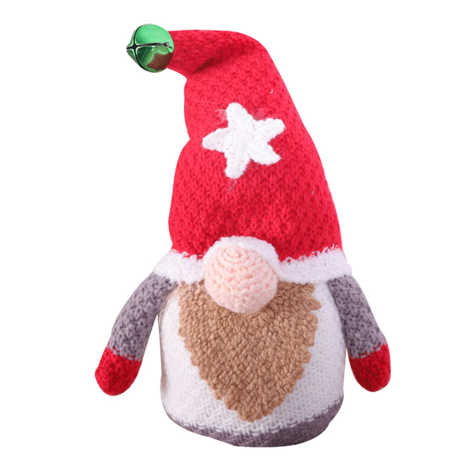Rudolph Doll Adorable Festival Decor Knitted Faceless Gnomes Ornament for Christmas