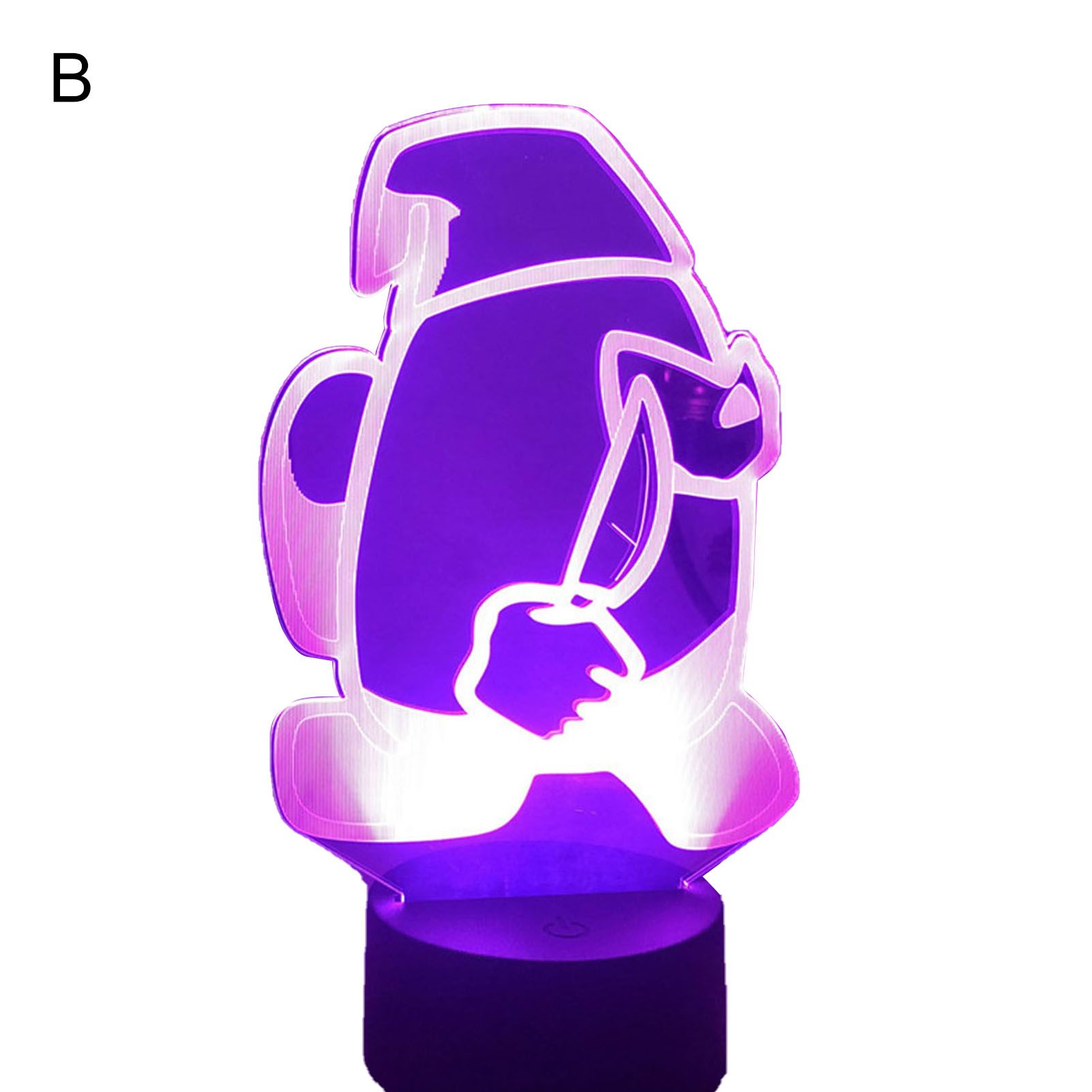 Among Us Game Design 7 Colors 3D Touch LED Night Light Home Decoration Lamp