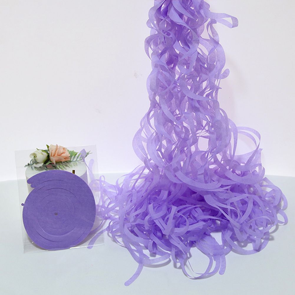GC Paper Spiral  Tassel  Hanging  Ornaments, Wedding Background Decoration Birthday Party Supplies Big Wave Flower Garland Pendant color:Bright Yellow
