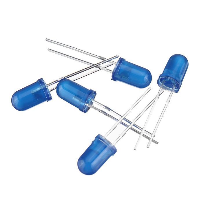 5mm Blue LED - 100 Pcs