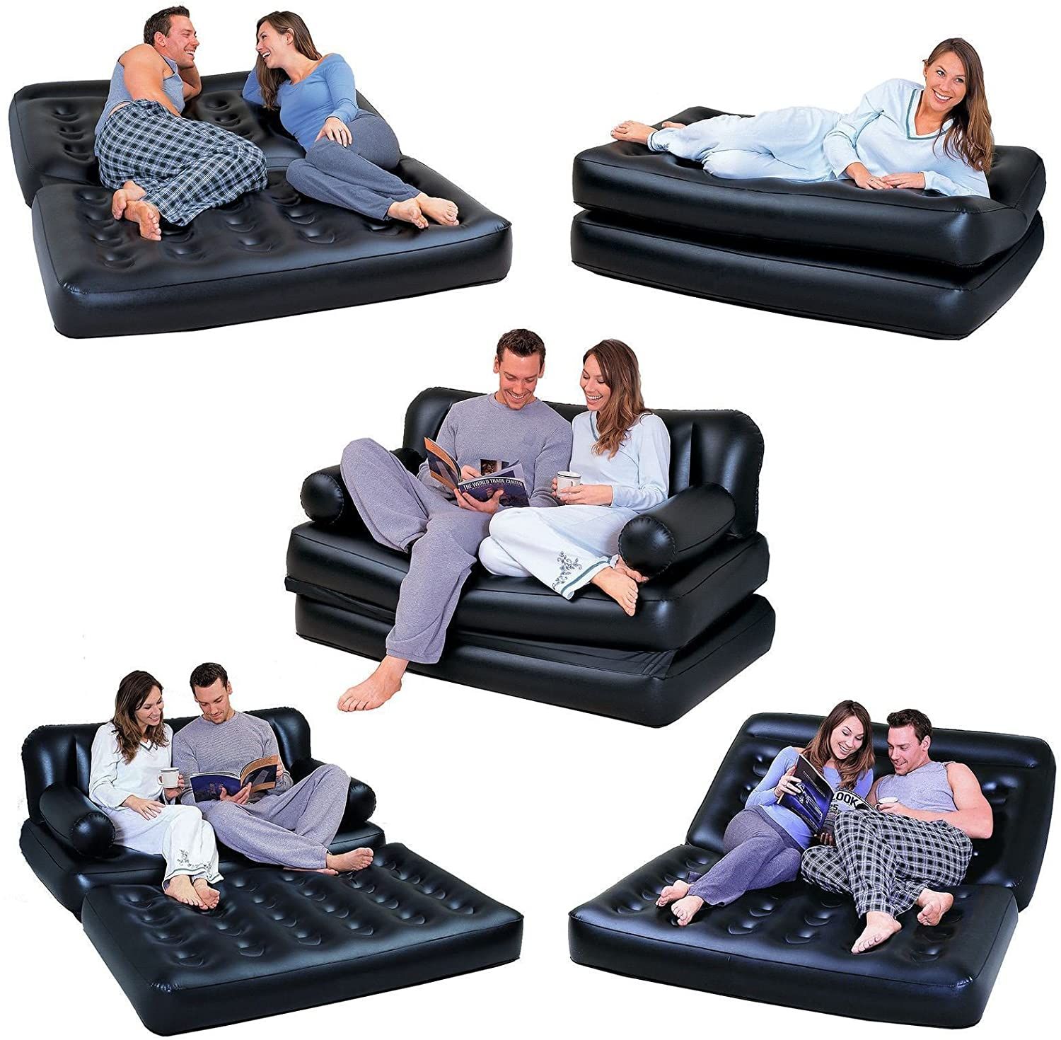 Best Way 5 In 1 Air Sofa Cum Bed With Pump Lounge