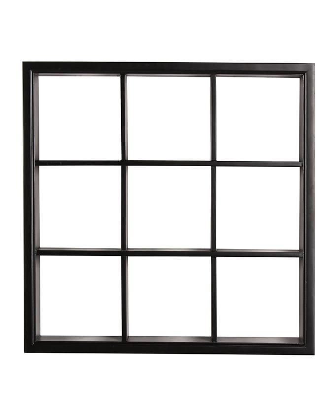 Malaysian Processed Wood  Wall Hanging Shelf - Black