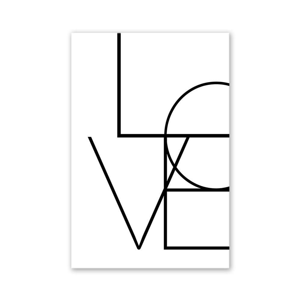 Modern Nordic Life Letter Style Canvas Art Poster Print Wall Picture Home Decor Gouldshop - intl