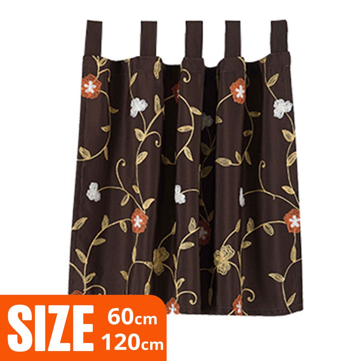 Polyester Flower Print Kitchen Short Curtain Window Valance Drape Home Decor