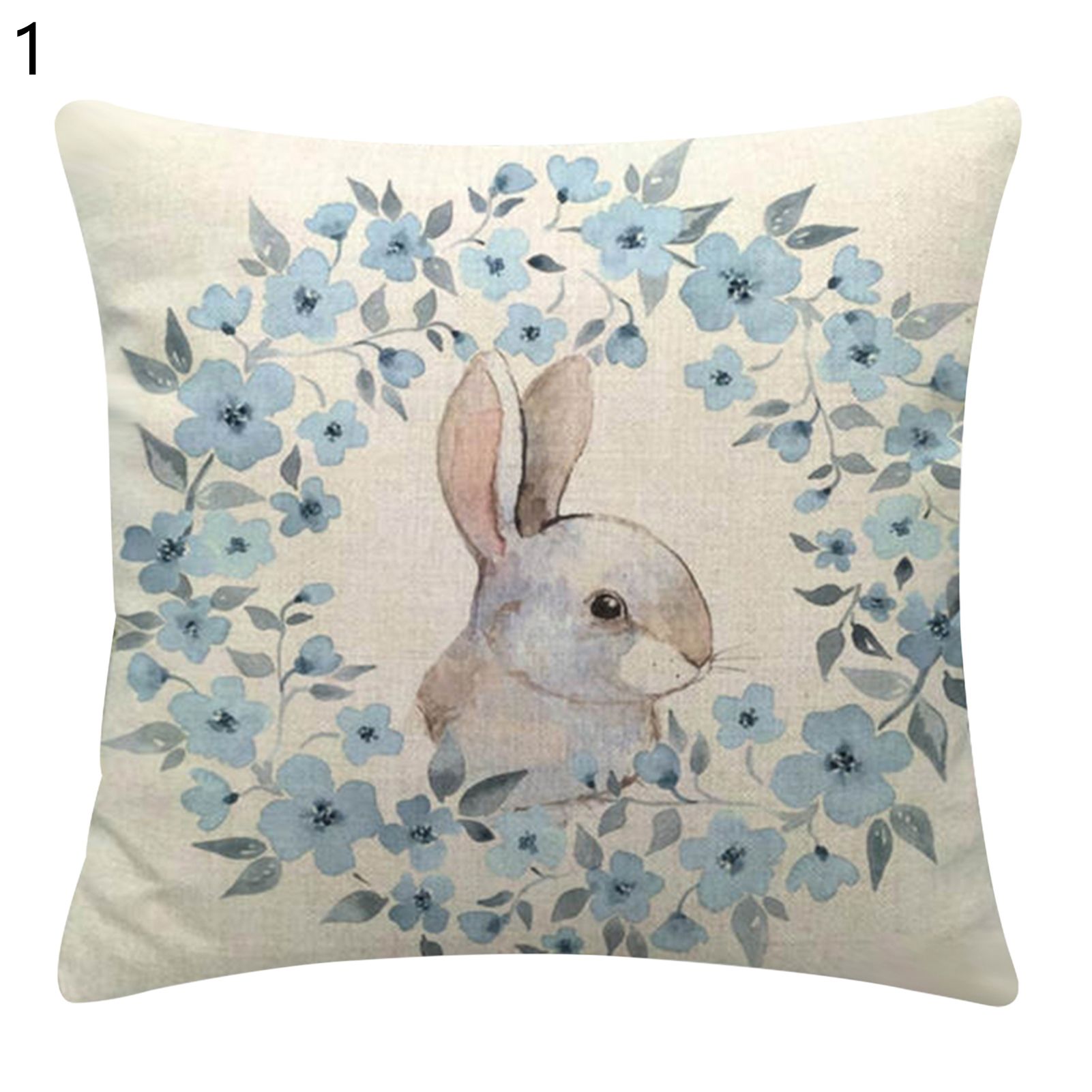 Cushion Slipcover Anti-shrink Assorted Happy Rabbit Easter Throw lowcase