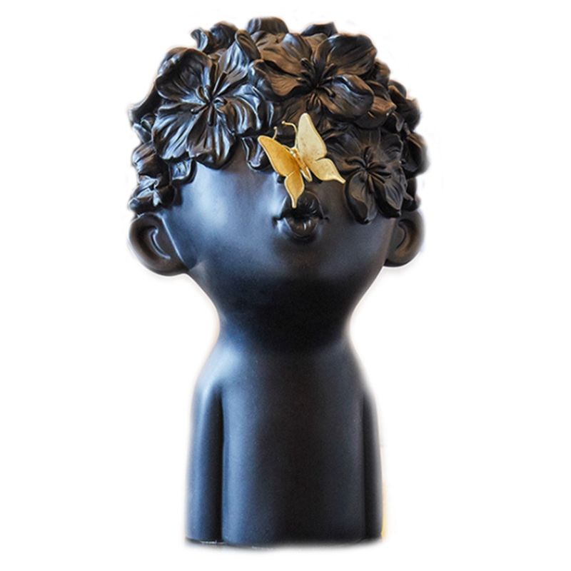 Cute Boy Sculpture Minimalist Resin Figurines Home Furnishing Decoration Crafts Coffee Bar Living Room