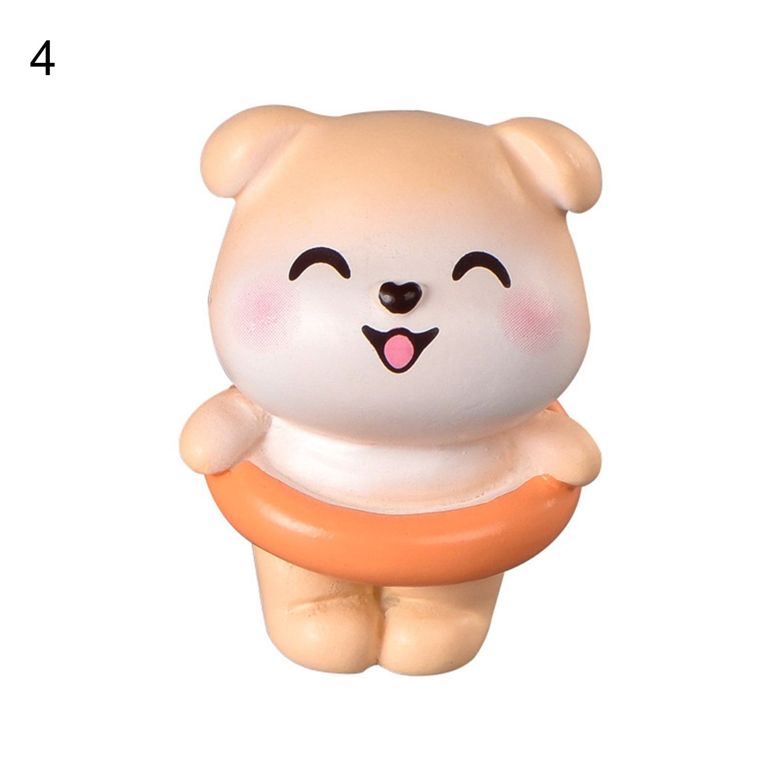 niature Sculpture Decorative Adorable Resin Puppy Figue