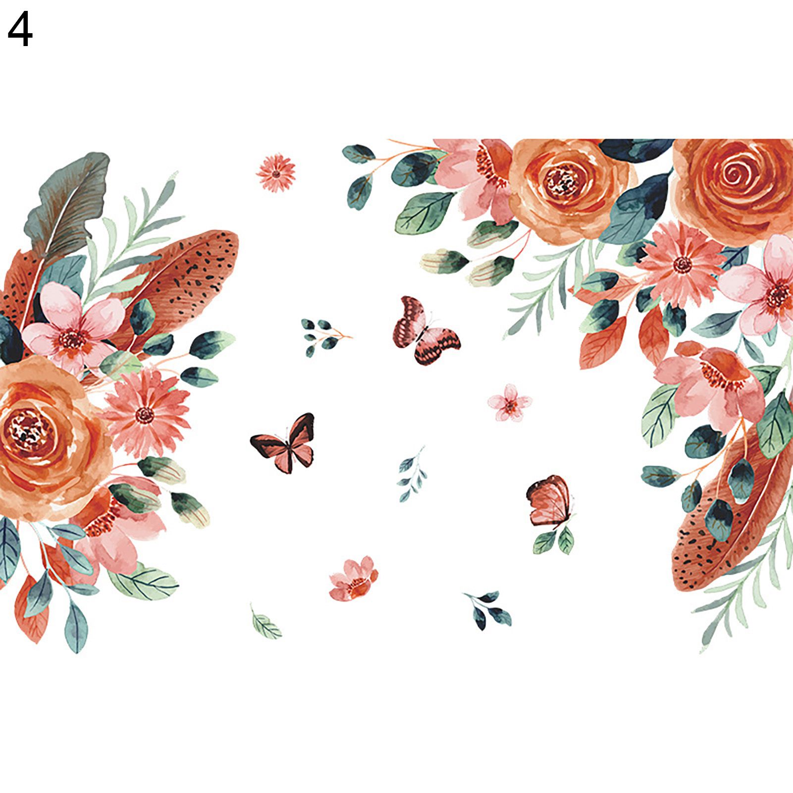 Wall Stickers Watercolor Ornamental Fine Art Decals