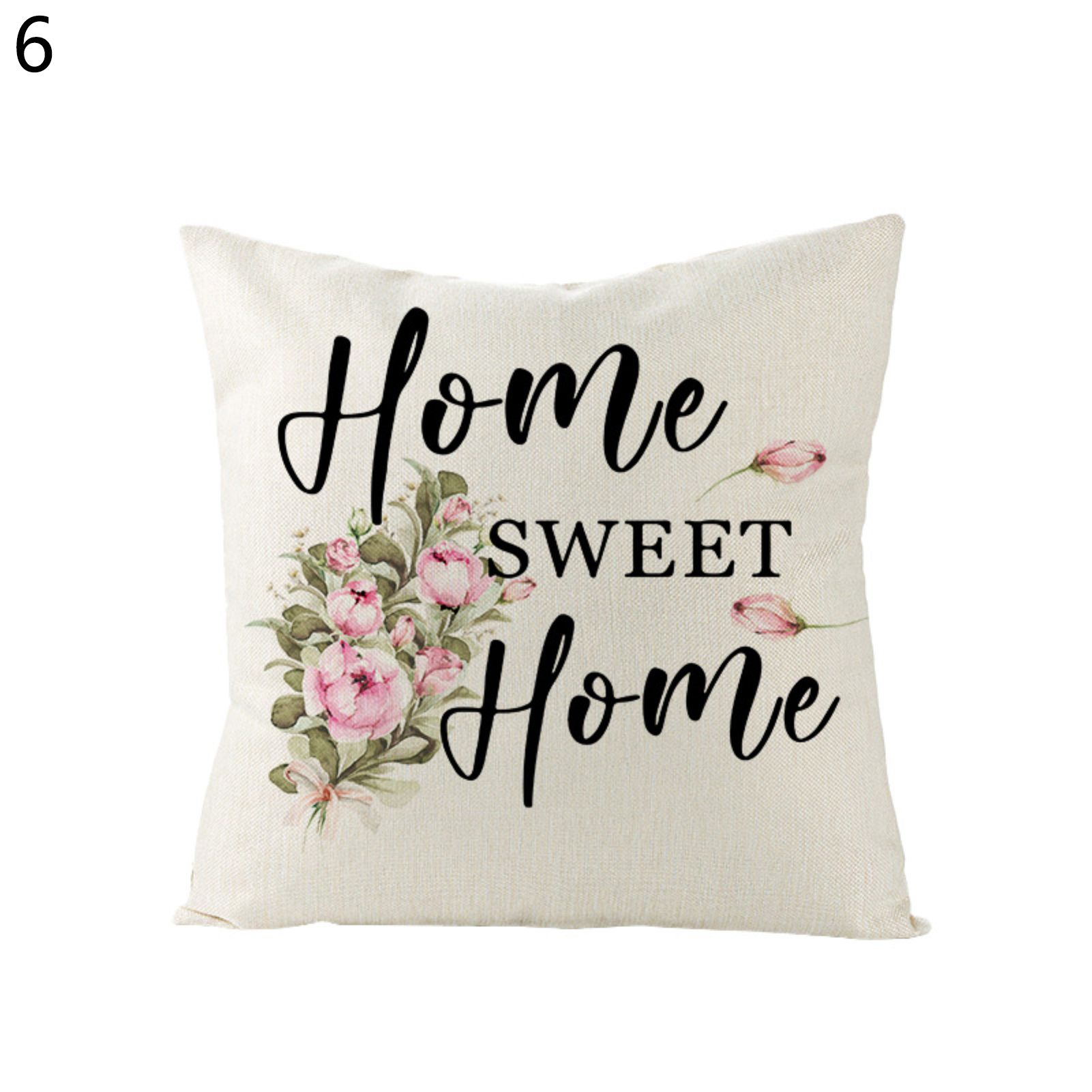 low Cover Easy Care Farmhouse Rustic Truck Floral Throw Cushion Cover