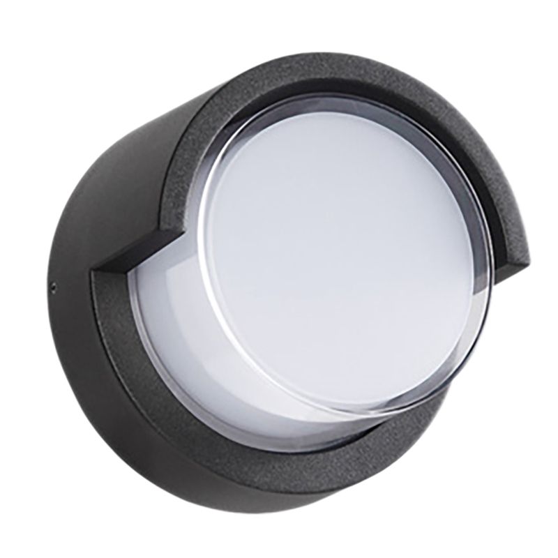 Outdoor Wall Light Sconce 10W LED Lamps Waterproof Indoor Lighting Fixtures 6000K Mount Light for Porch Courtyards,Round