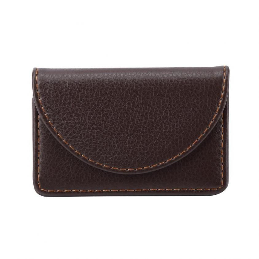 Business Card Holder Portable Light Leat Name Case Wallet Portfolio Credit