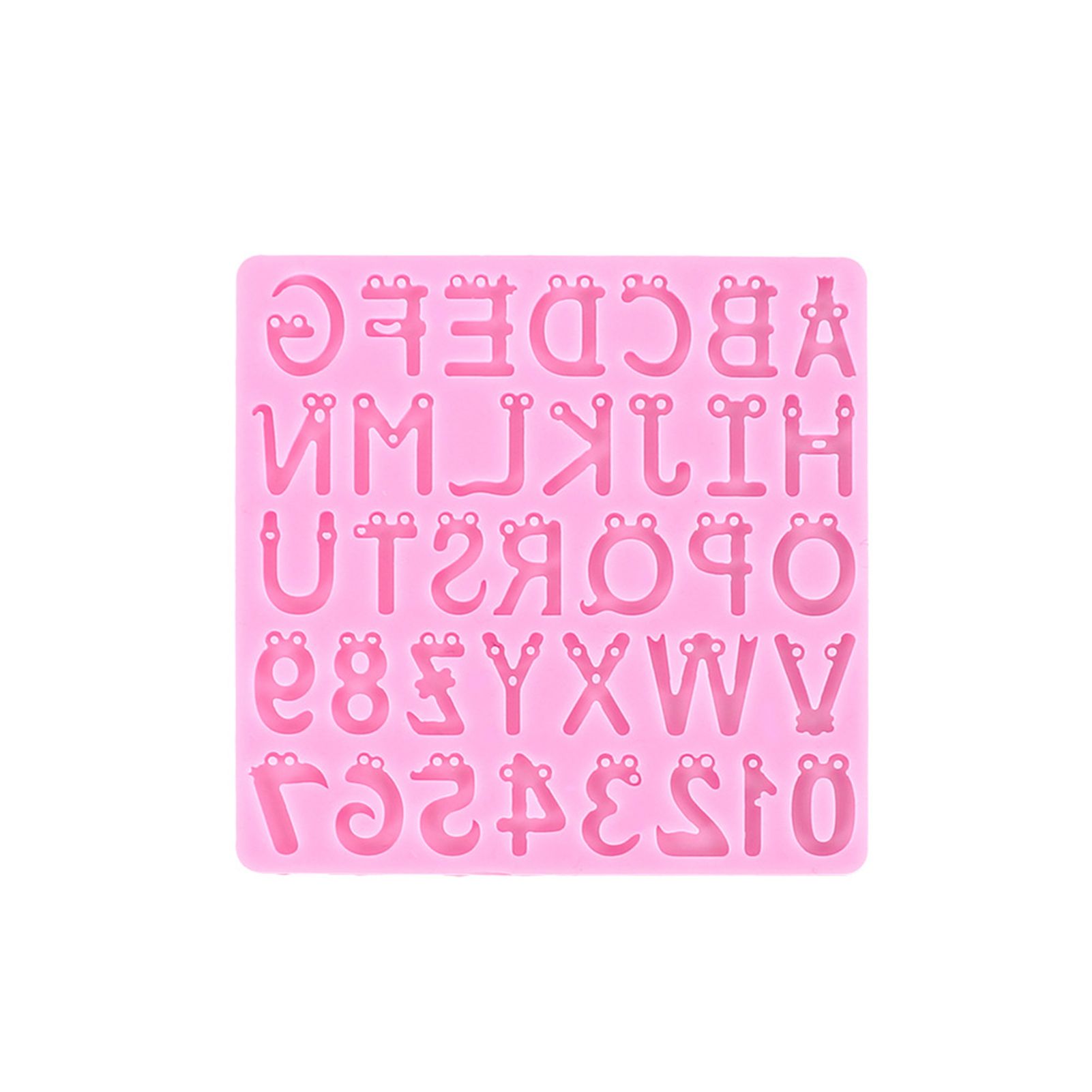 Silicone Mold Tasteless Flexible Silicone Reusable Alphabet Mold