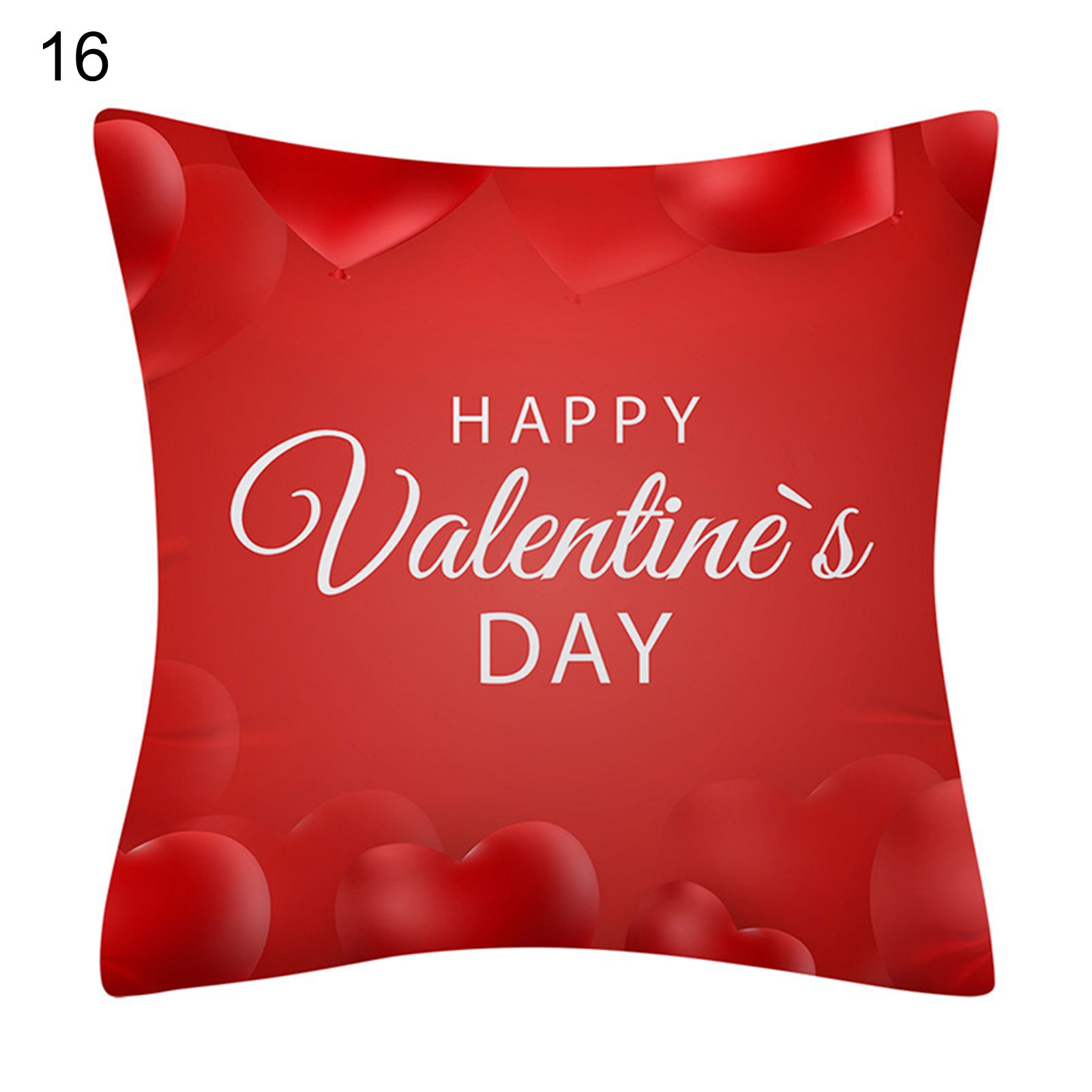 Cushion Slipcover Dethable Love Heart Print Decor lowcase