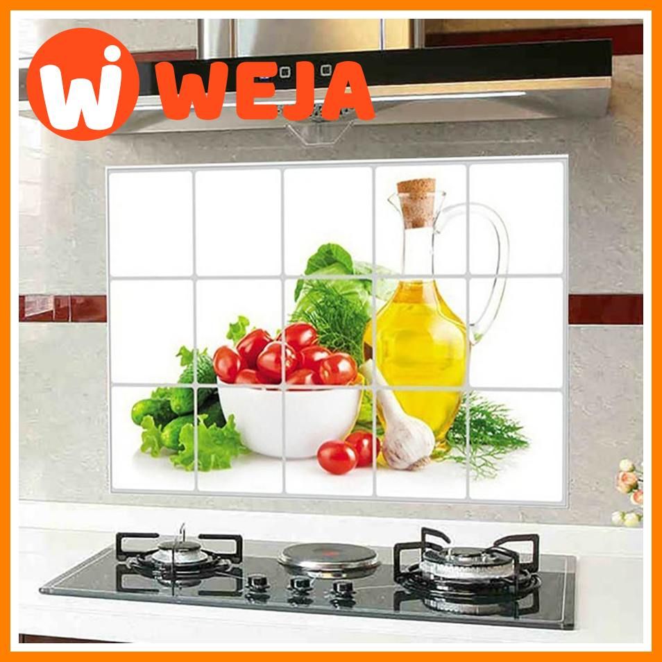 Home Decoration Accessories Waterproof Aluminum Foil Wall Sticker Tiled Kitchen Bathroom Wall Decoration Tulip Flower Rose