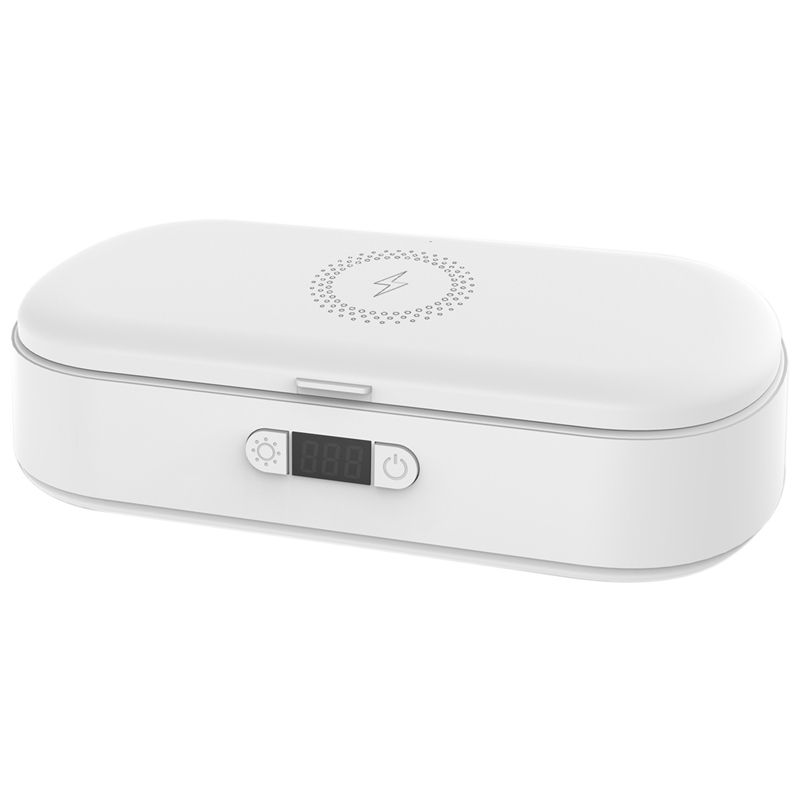 Delicate product Portable UV Light Cell Phone Disinfection Box with Wireless Charging