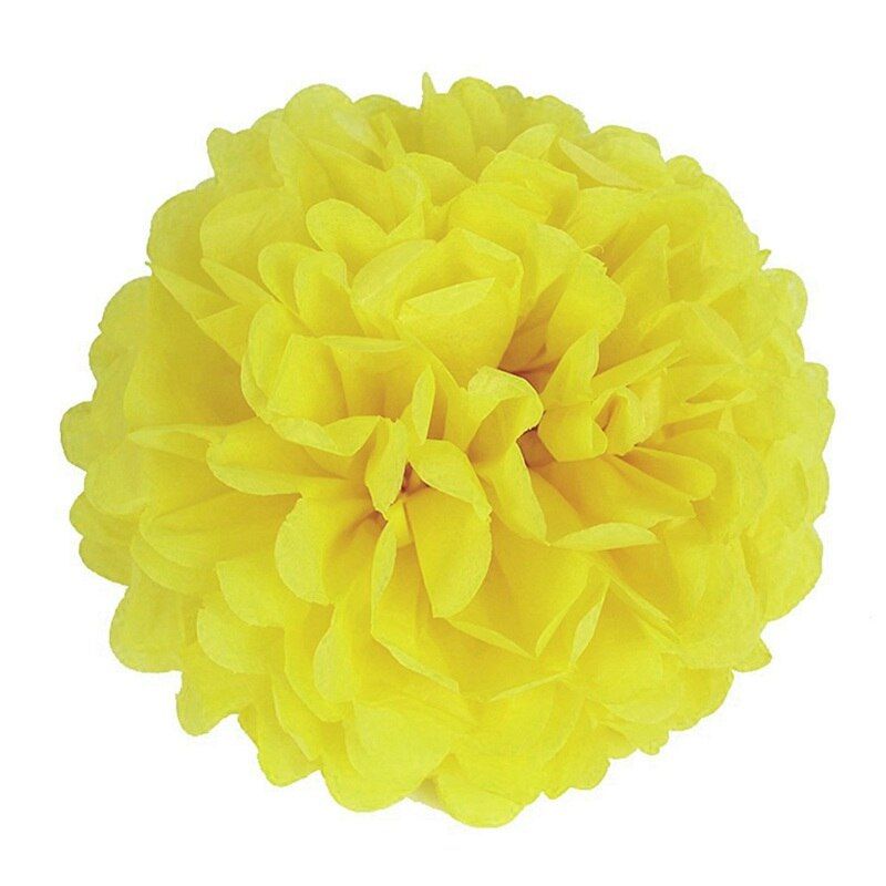 FENGRISE 5pc 20 25 30cm Wedding Decoration Flower Pompom Tissue Paper Pom Poms DIY Artificial Flowers Merry Christmas Decoration