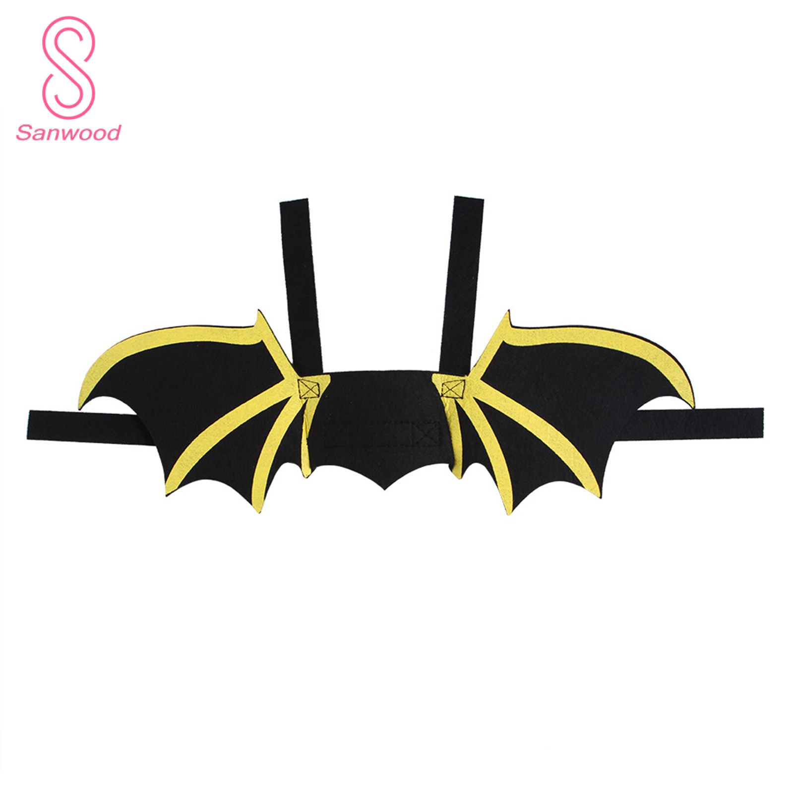 Dog Costume Bat Wings Design Elastic Apparel Creative Puppy Cosplay Cloth for Halloween