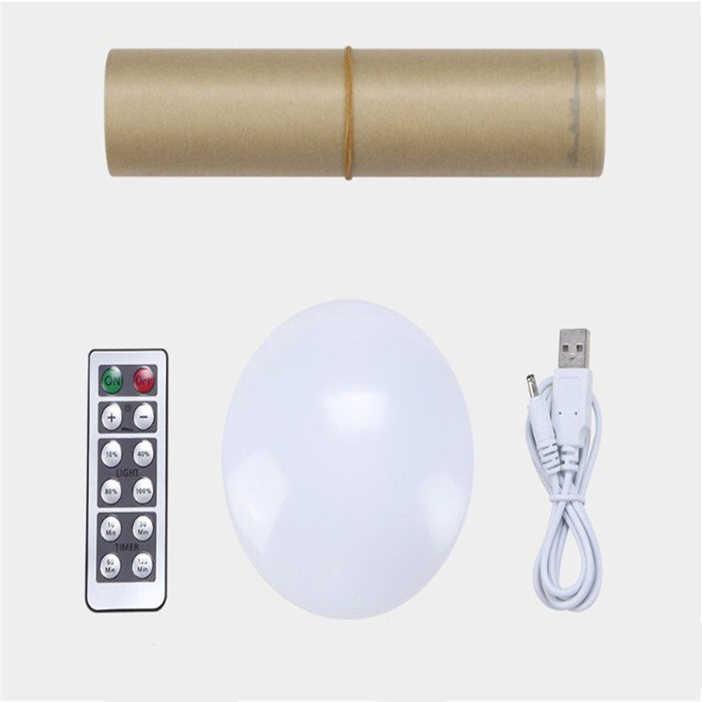 Parchment LED Night Light Infrared Remote Control Sensor Bedside Light