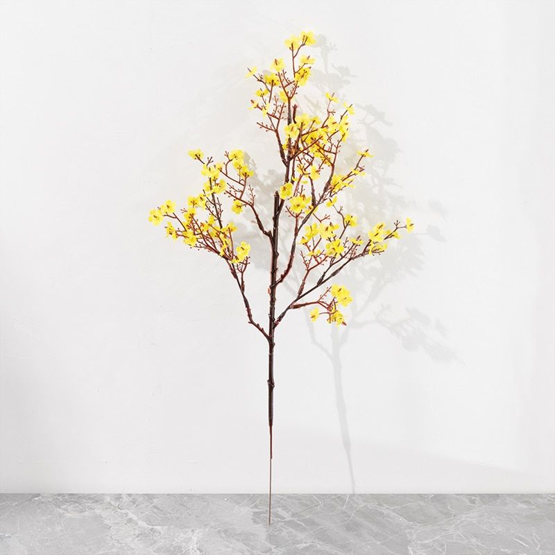 Gypsophila Artificial Flowers White Branch  Babies Breath Fake Flowers Long Bouquet Home Wedding Decoration Autumn