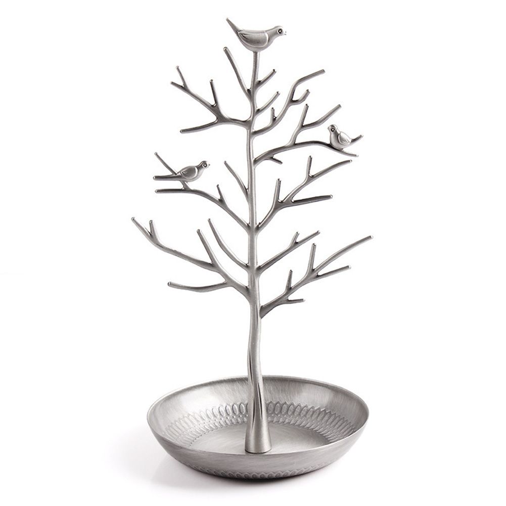 Yfashion Stainless Steel Display Rack ree Shape Jewelry Stand for Key Earring Necklace Hanging