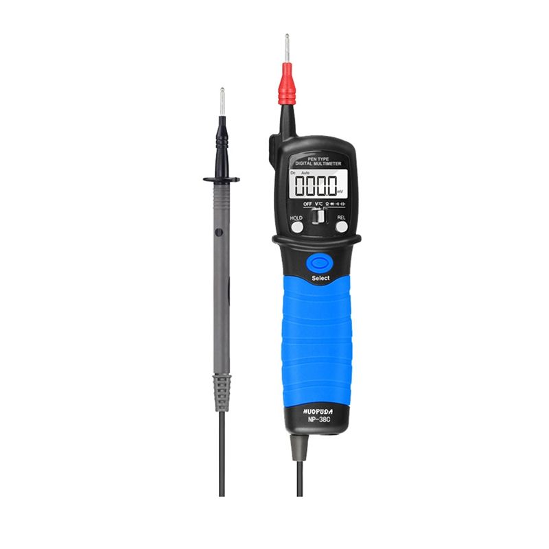 NUOPUDA Auto Range Voltage Tester with 6000 Counts Electric Voltmeter Ohmmeter,MeasuresDiode & Audible Continuity Tester
