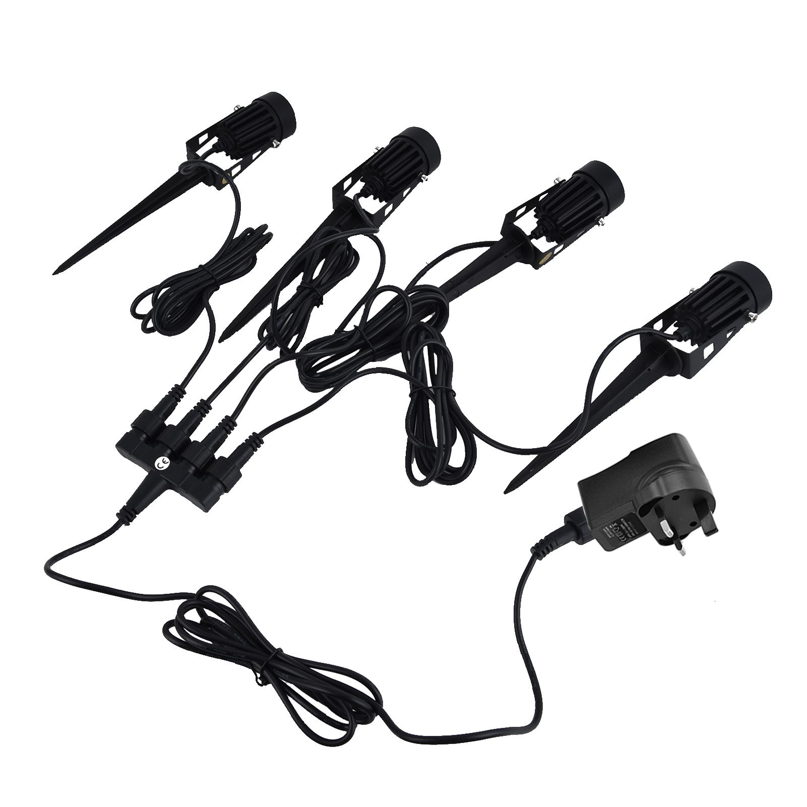 3W LED Landscape Spotlights RGB Outdoor Lighting with Remote Control Color Changing Pathway Lights Waterproof for Holiday