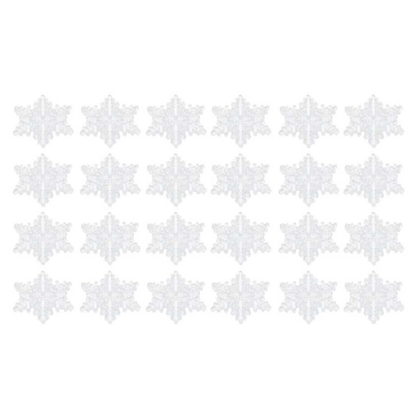 24Pcs 5.5cm Christmas Snowflake Decoration Hanging Ornament for Home Party Decor
