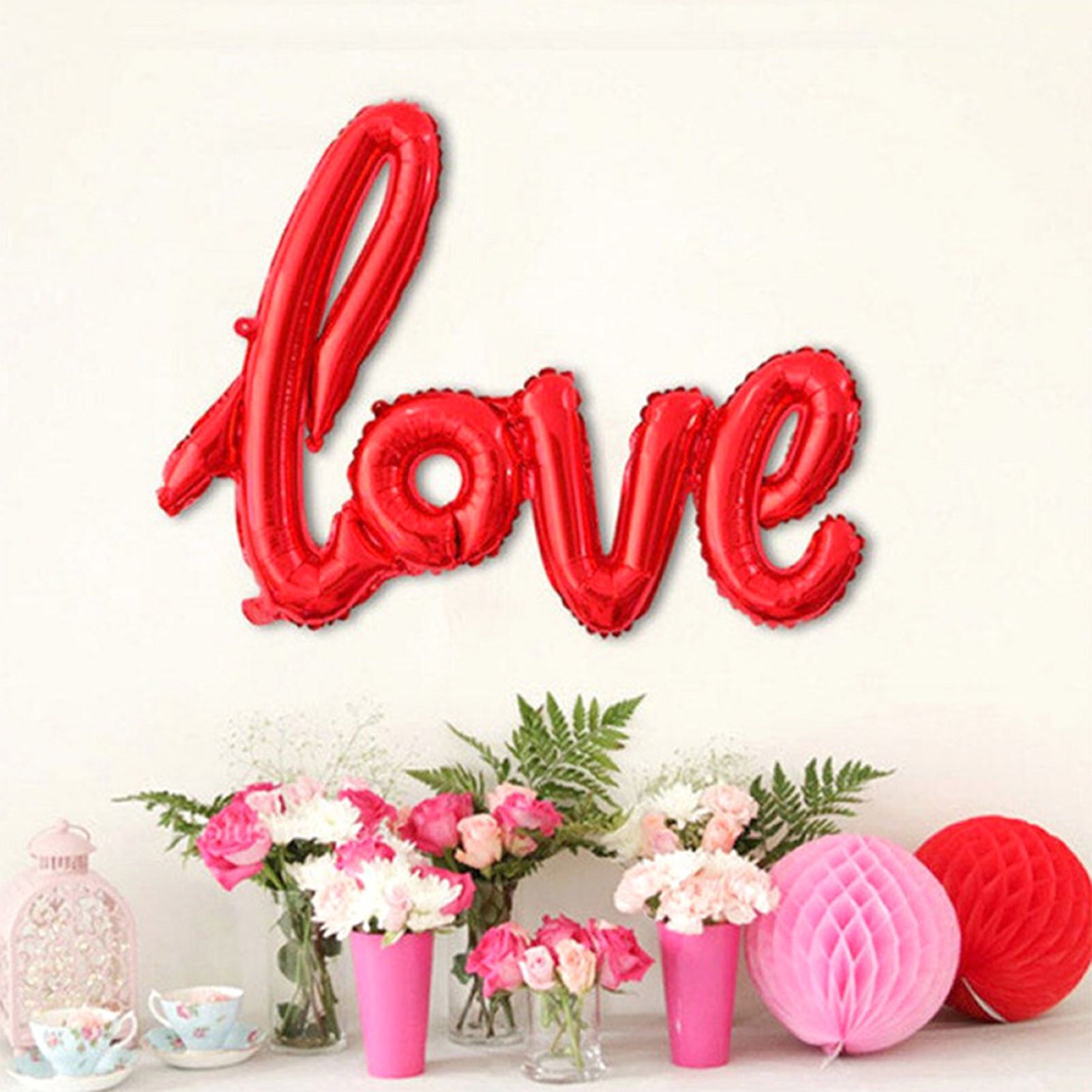Valentines Day Balloons Set Decorative Special Festival Valentines Day Balloons