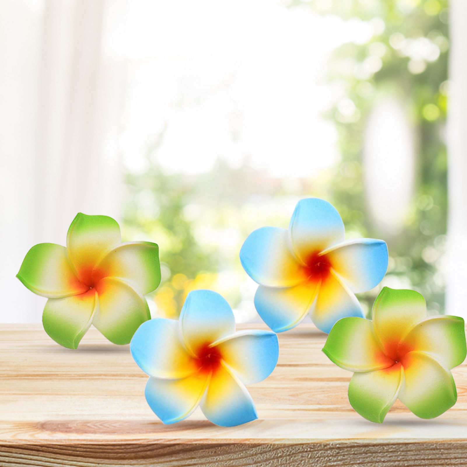Immortal Flower Vibrant Color DIY Fake Frangipani Flower Wedding Party Supplies