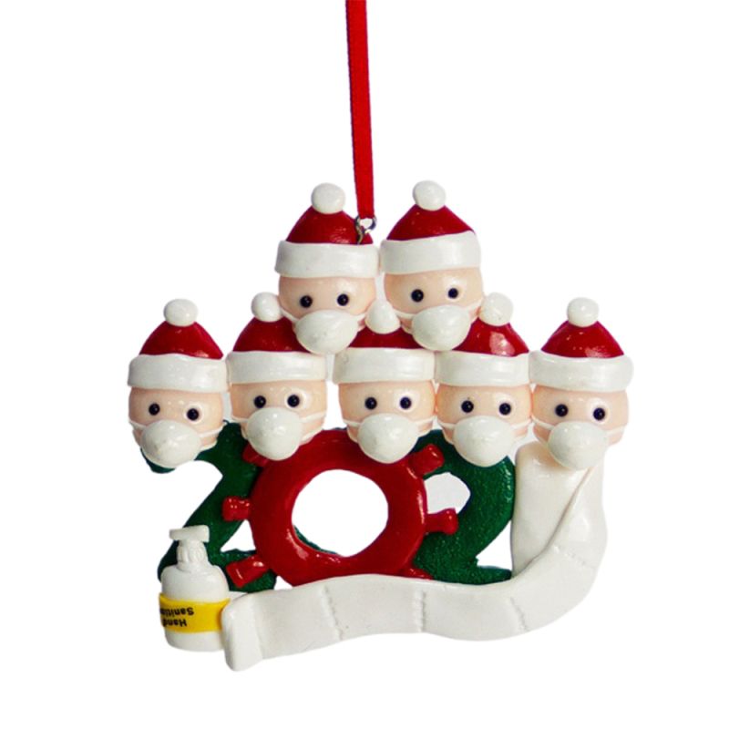 Christmas Snowman Style Family DIY Handwritten Name Mask Home Christmas Decorations Home Decor hot sell(null)