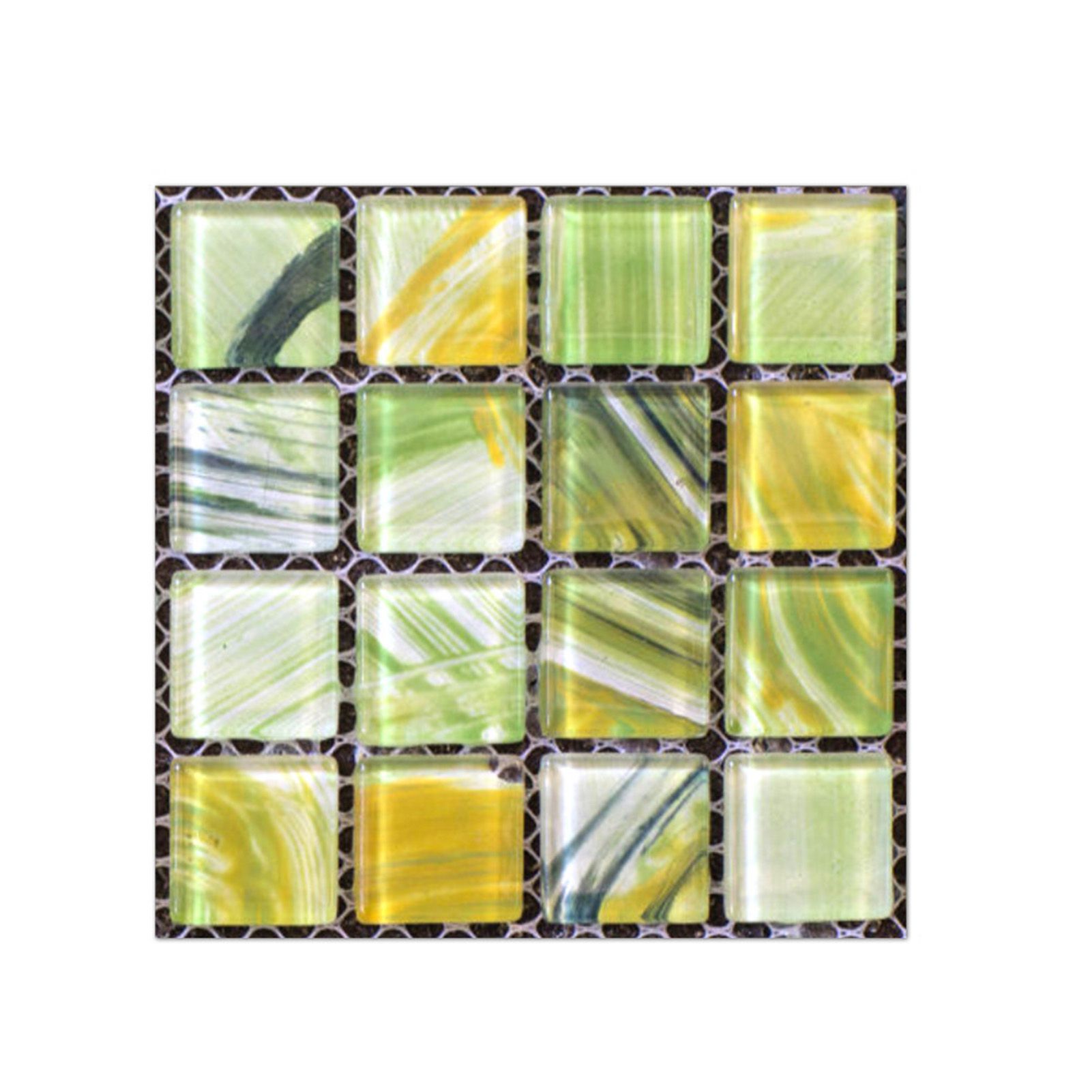 20Pcs Tile Stickers DIY Moistureproof Decorative PVC Tile Wall Stickers Self-Adhesive Decals for Bathroom