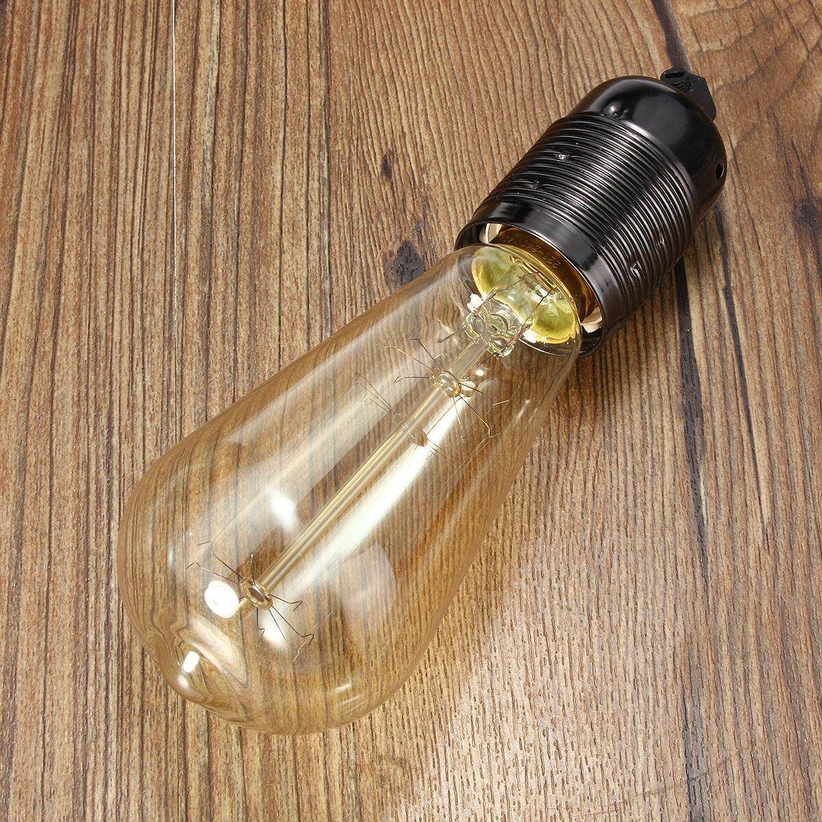 E26 E27 Screw Retro Vintage Antique Edison Pendant Lamp Light Bulb Holder Socket