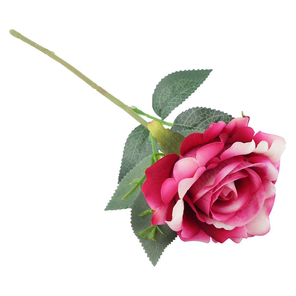 MA Classic Short Branch Flannelette Wedding Bouquet Decoration Gift Rose Flower
