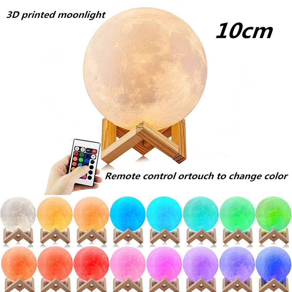 Yfashion LED 16 Colors ing Warm Moon Lamp with Remote Control ouch Control Light for Room Office Decaration