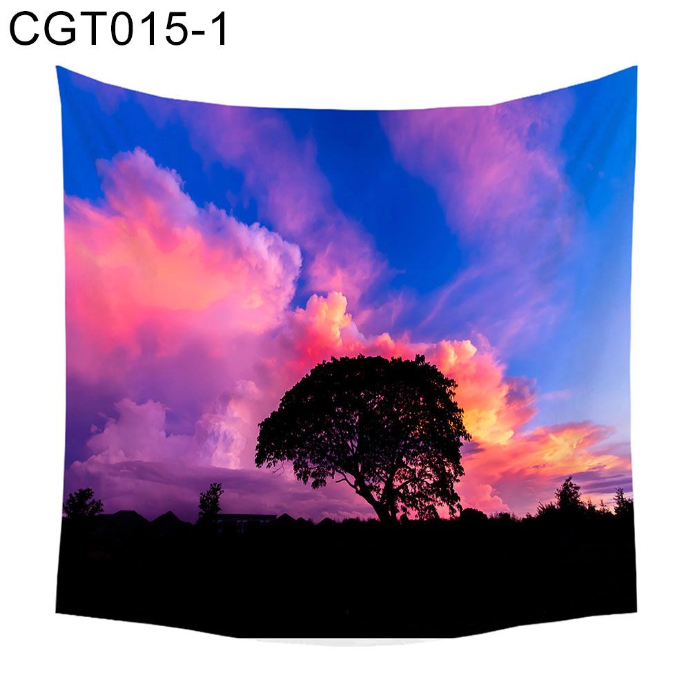 Forest River Mountain Landscape Wall Hanging Tapestry Blanket Shawl Backdrop