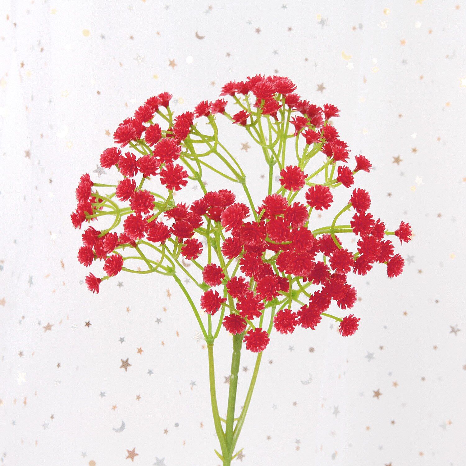 40cm/15.74" Colorful gypsophila artificial flowers long stem fake bouquet babys breath silk flower wedding party home decoration