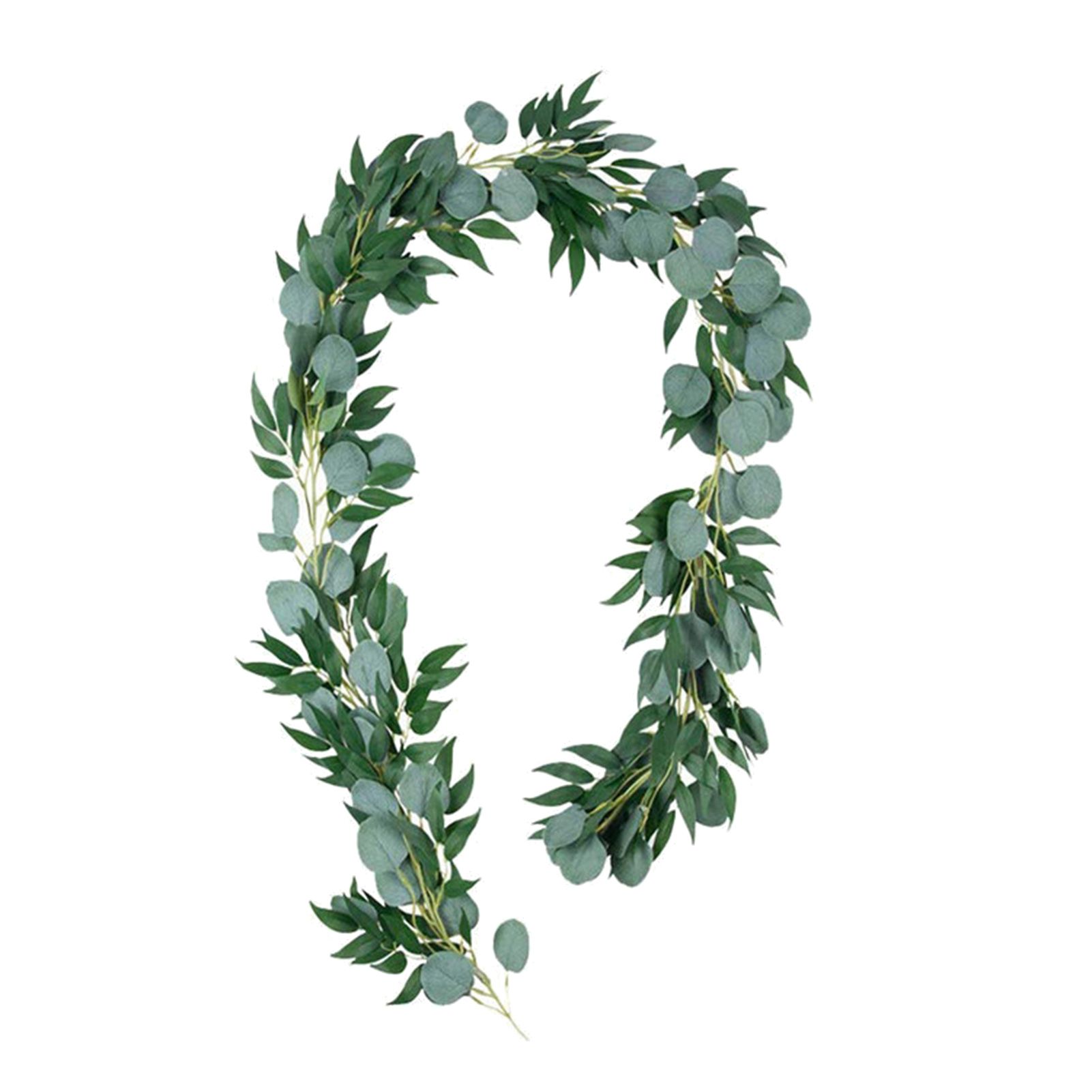 2m Artificial Eucalyptus Garland Hanging Fake Ivy Leaves Vine Wedding Decor
