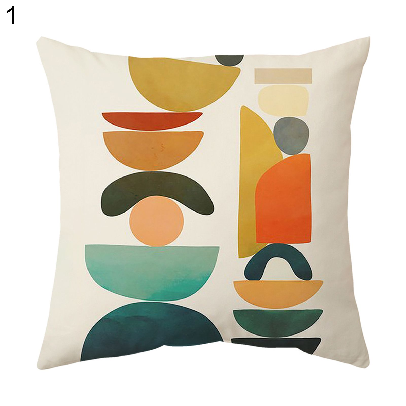Cushion Slipcover Wrinkle Free Decorative Geometric Pattern lowcase