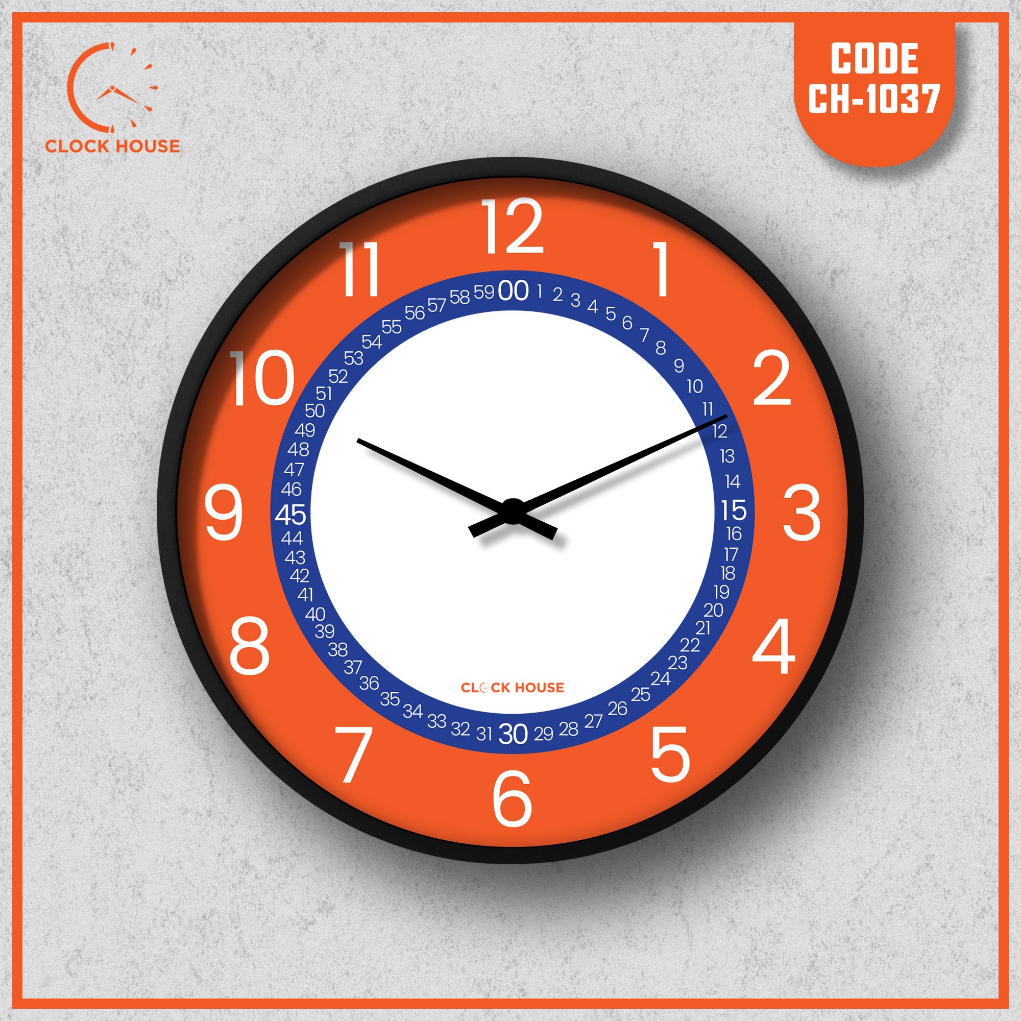 Children Wall Clock Multicolor with Battery