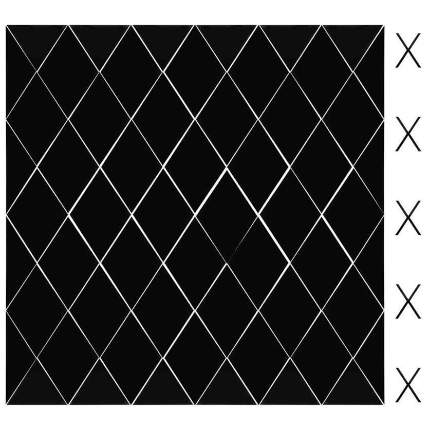 Himeng La DIY Acrylic Rhombic Mirror Wall Stickers Self-Adhesive for Home Living Room Bedroom Decoration