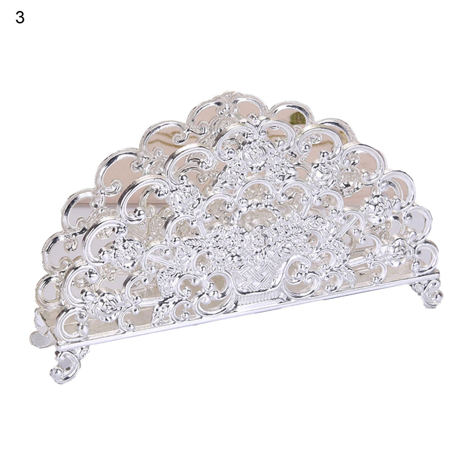 Napkin Holder Stand Retro Style Glossy Anti-slid Base Napkin Stand