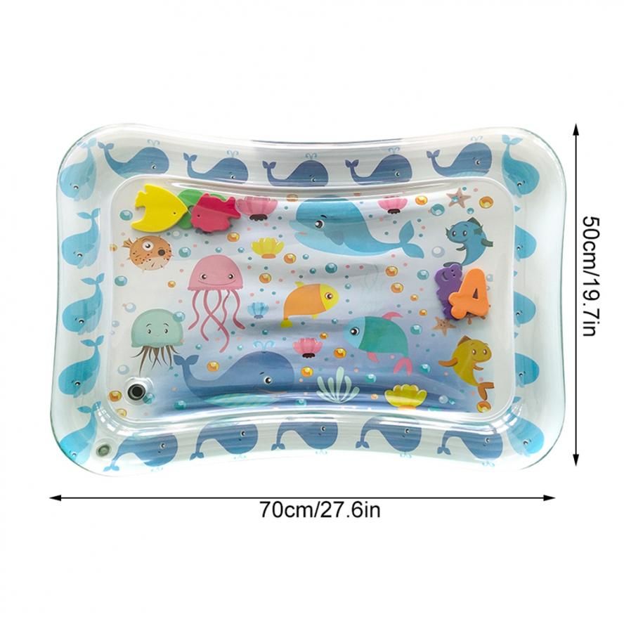 50*70cm Inflatable Baby Ice Pad Prone Pat Water Cushion Ma e Life Mat Type H