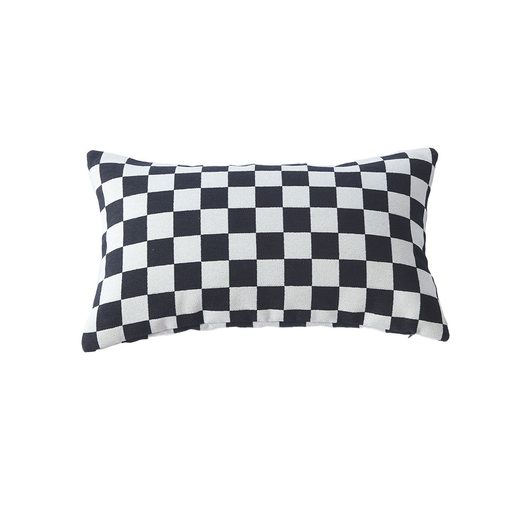 GC Plaid Pillow Cases With Invisible Zipper Simple Style Double-sided Sofa Decorative Pillow Covers color