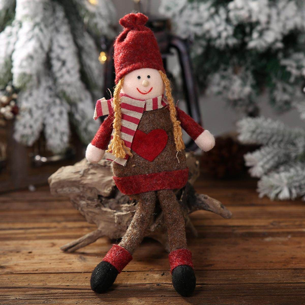 Cloth Christmas Ornaments Christmas Doll Ornament Christmas House Decoration