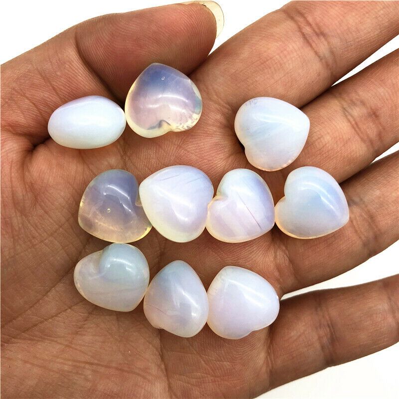 Wholesale 1PC Natural Aventurine Rhodonite Stone Mini Polished Heart Shaped Crystal Stones Jewelry Natural Quartz Crystals
