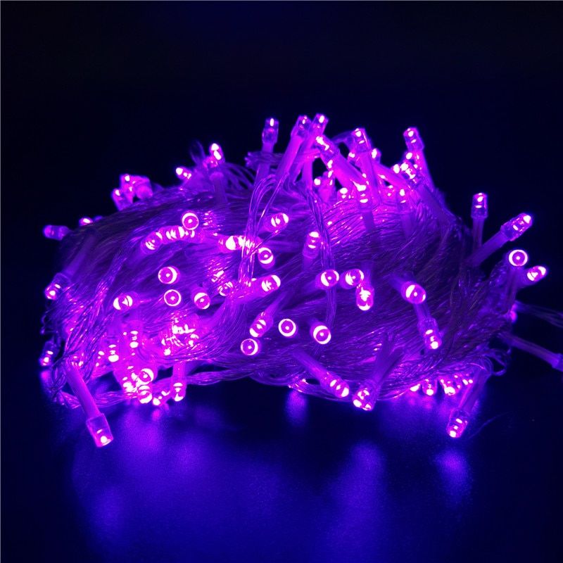 800LEDS Icicle String Lights Street Garlands Christmas Decorations for Home Navidad Lights Outdoor New Year Patio Garden Decor--Pink--30m 300led US 110V