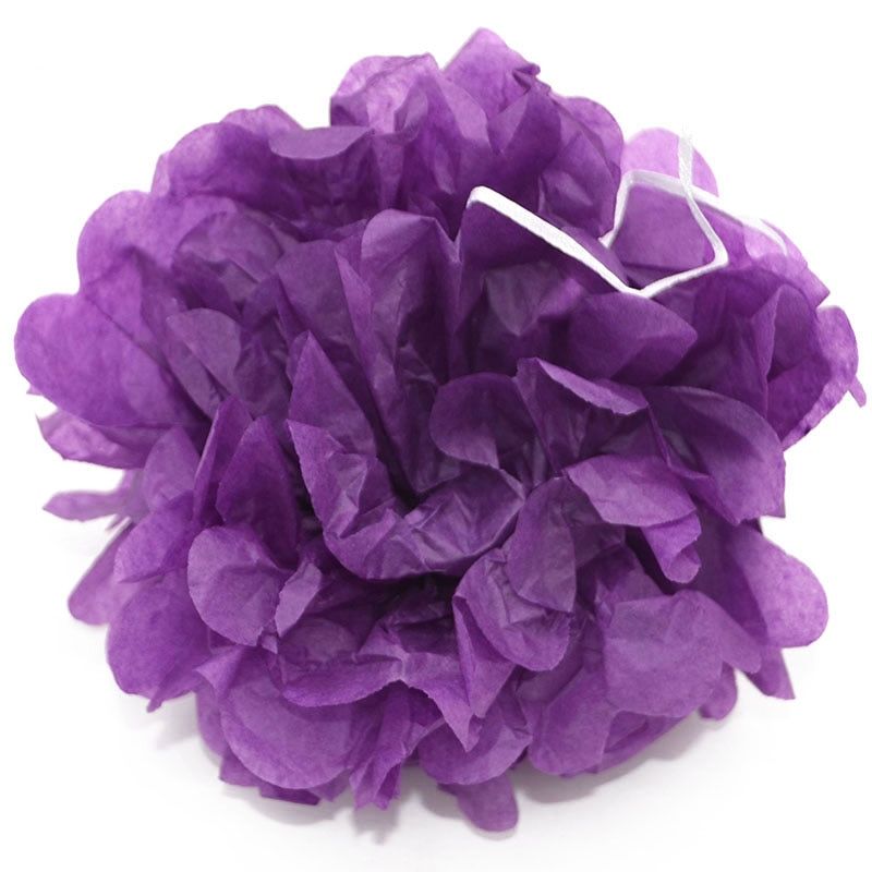 1Pc 4" 6" 8" 10" 12" Tissue Paper Pom Poms Paper Flower Ball Pompom for Wedding Birthday Party Shower Home Garden Decoration