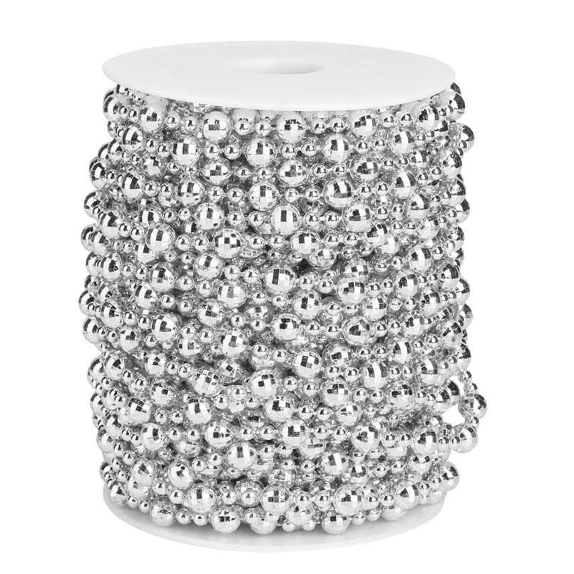 Bead String 20m Artificial Faux Pearl for Christmas Wedding Curtain DIY Decoration