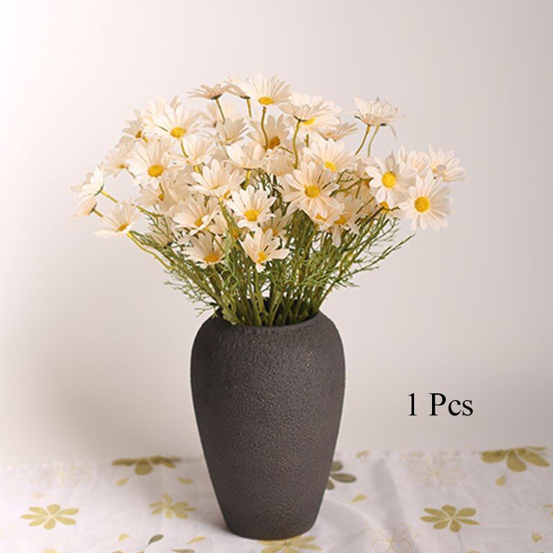 Artificial Daisy Wedding Bridal Bouquet Home Decor Silk Small Daisy Fake Flowers White Yellow Purple Simulation Flowers
